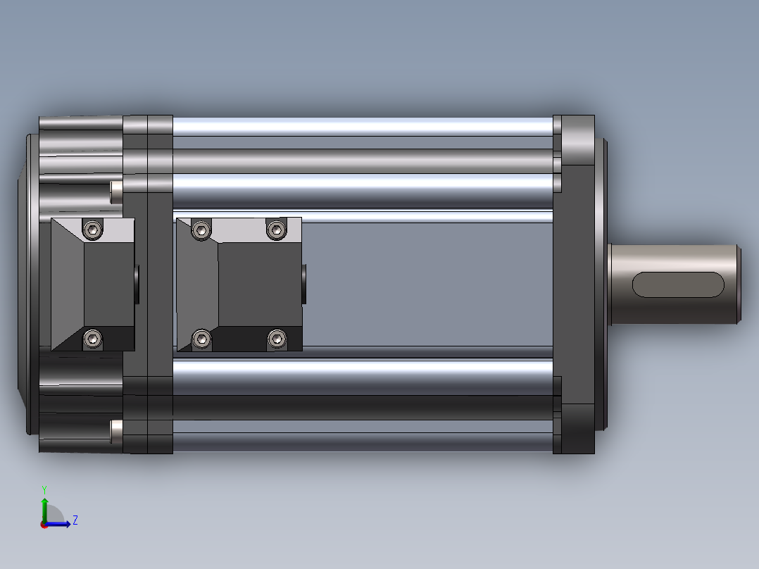 私服电机左视图