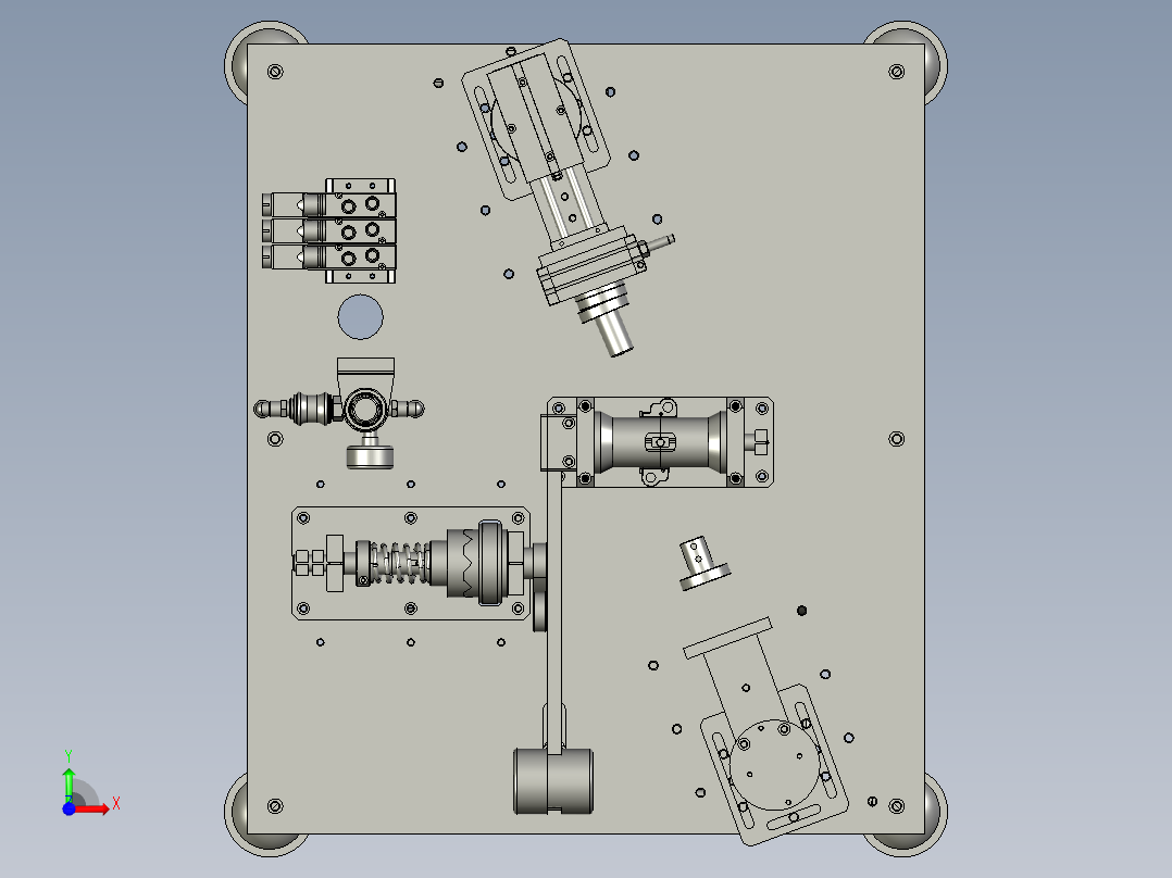 汽车锁栓磨耗试验机前视图