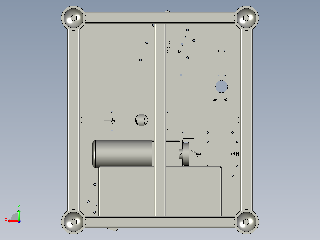 汽车锁栓磨耗试验机后视图