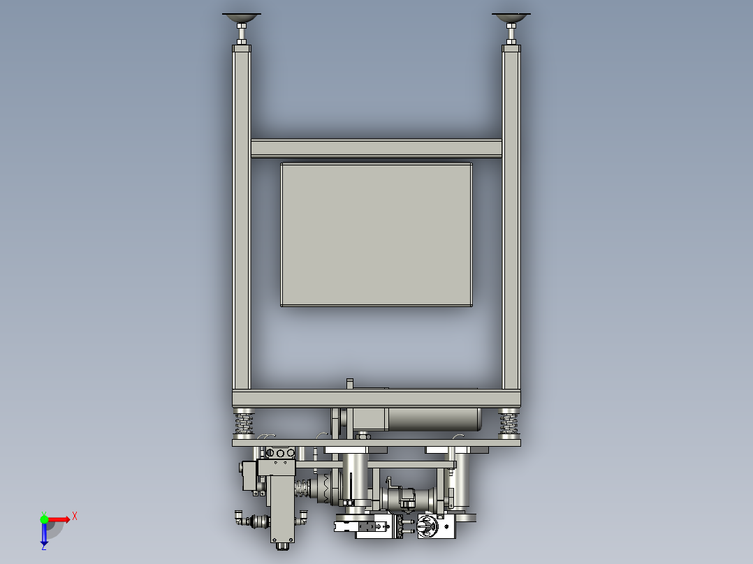 汽车锁栓磨耗试验机俯视图