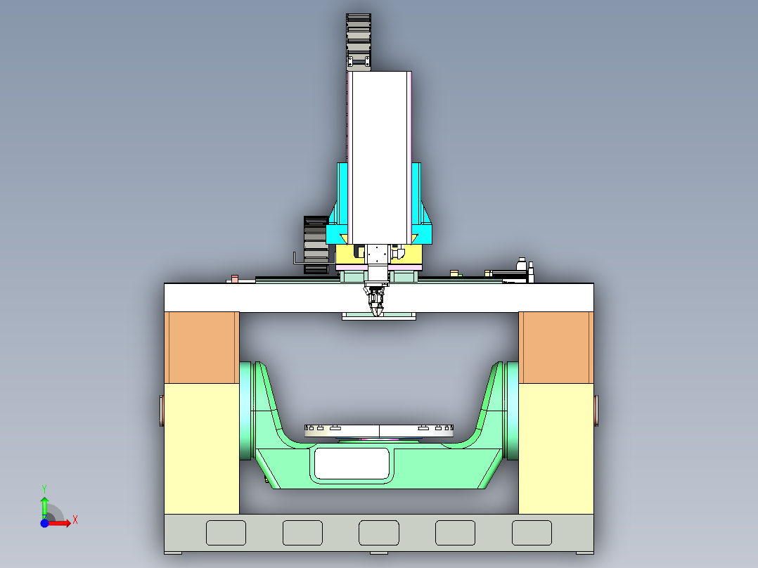 5轴3D打印机前视图