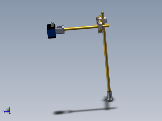 简易式视觉相机支架3d图纸 机械设计素材 智能相机固定支架3d模型