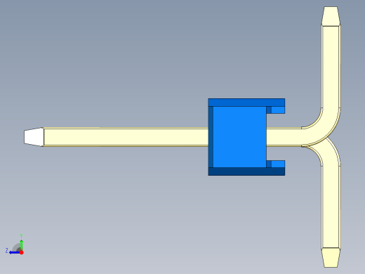 彩色公排针 100mil 2.54mm 系列-DS1022_blue_05p_100mil_Type_SMT_R1_rev1.0右视缩略图