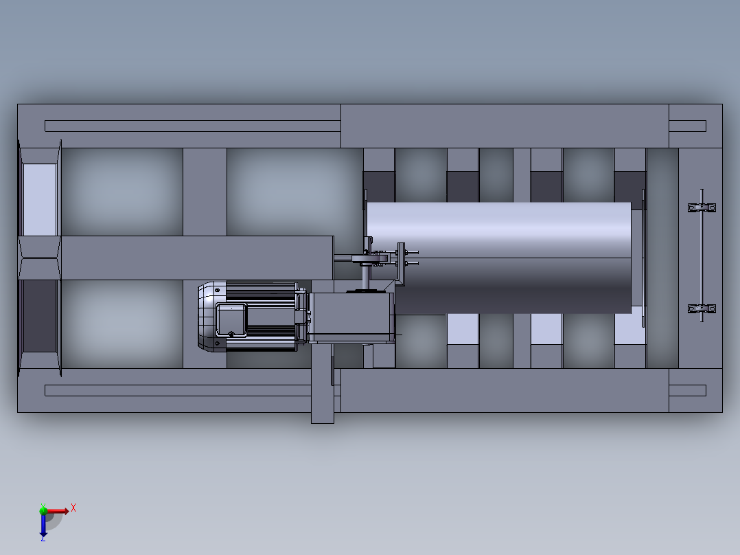 套筒研磨机俯视图