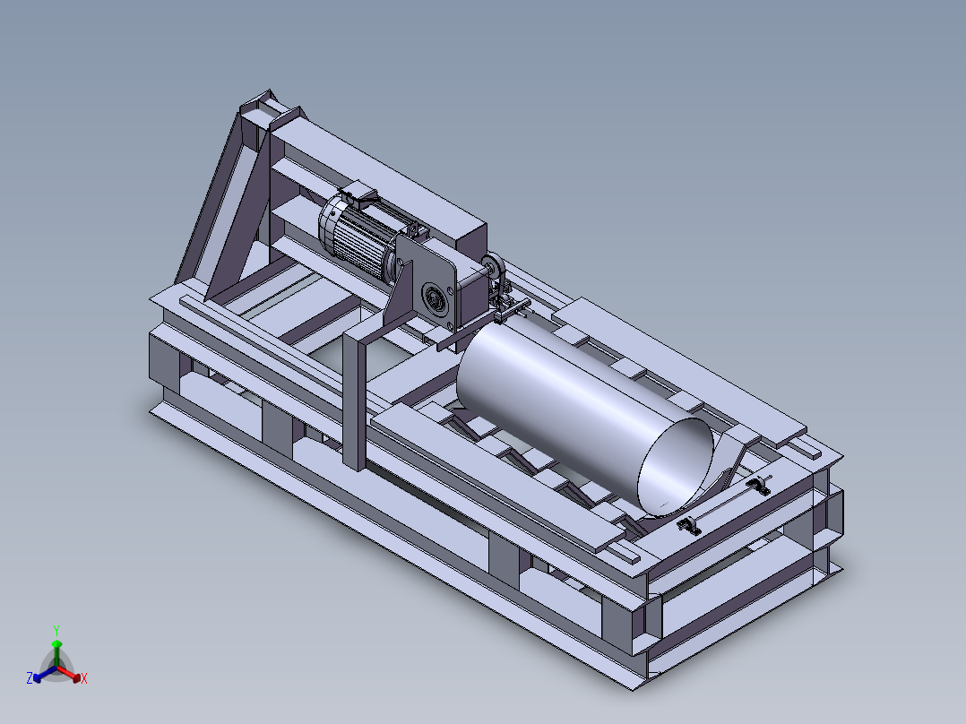 套筒研磨机正等轴测图