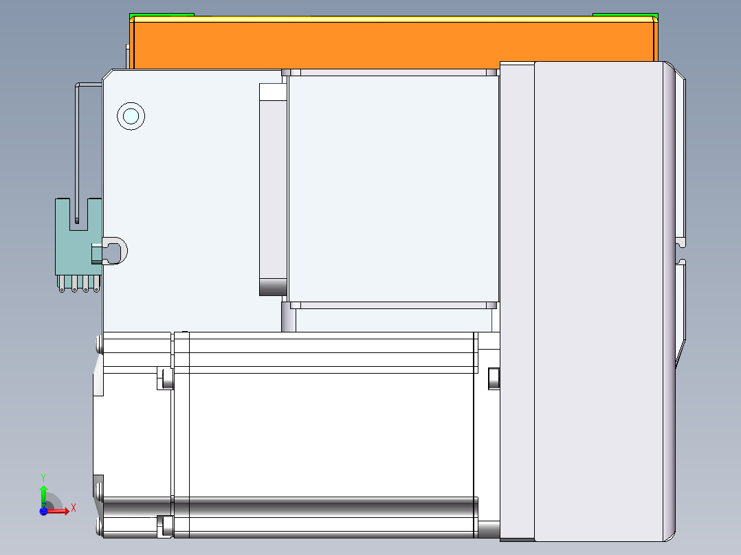 MCB同步带全封闭MCB17-RD-400W前视图