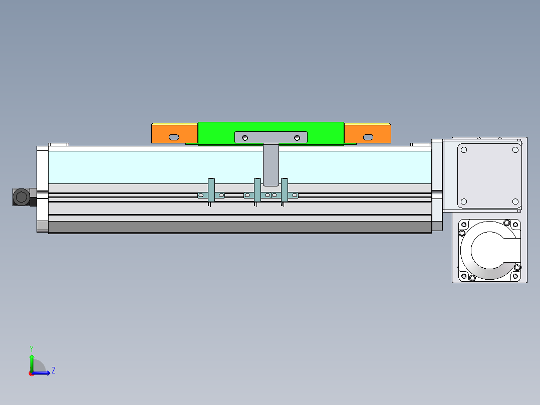 MCB同步带全封闭MCB17-RD-400W左视图