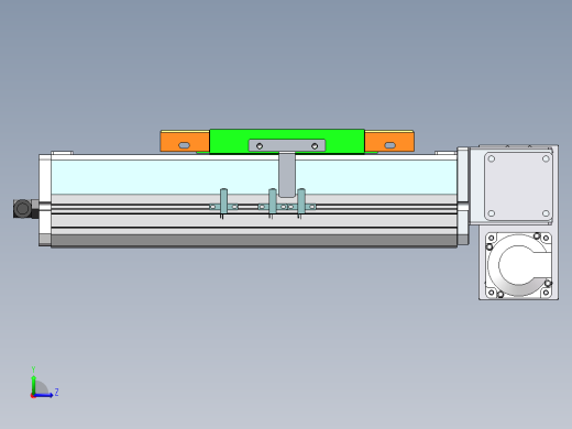 MCB同步带全封闭MCB17-RD-400W左视缩略图