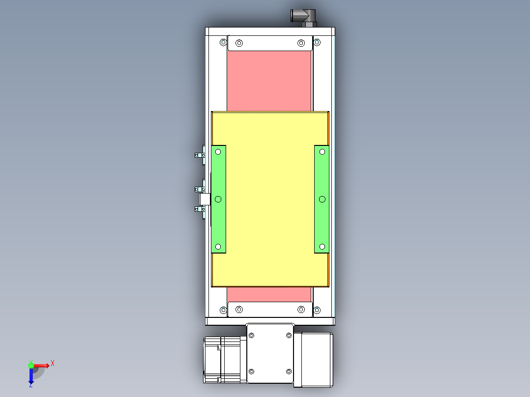 MCB同步带全封闭MCB17-RD-400W俯视图