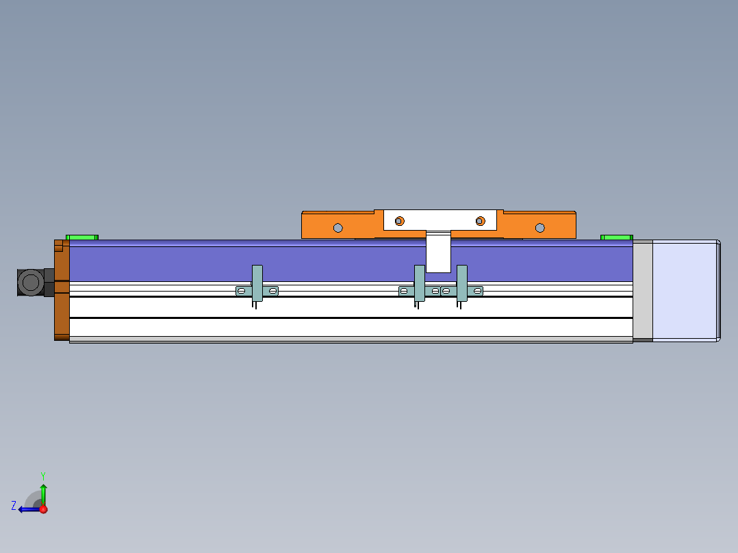 MCH丝杆全封闭MCH12-BL-100W右视图
