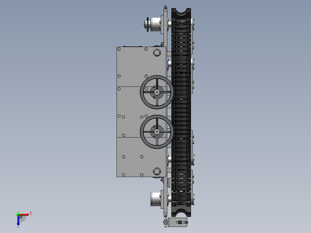 道路清雪机器俯视图