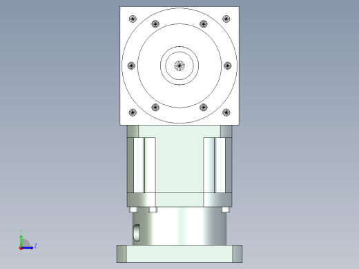 换向器PW170双轴旋转方向不同 PLX142-L1 35-114.3-200-M12.stp左视缩略图