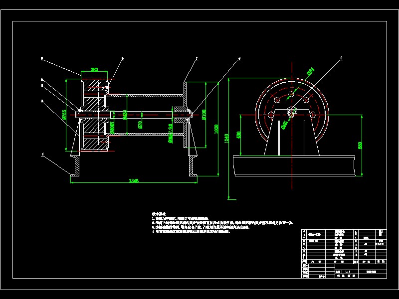 卷扬机传动系统的设计-二级直齿轮减速器开式齿轮传动