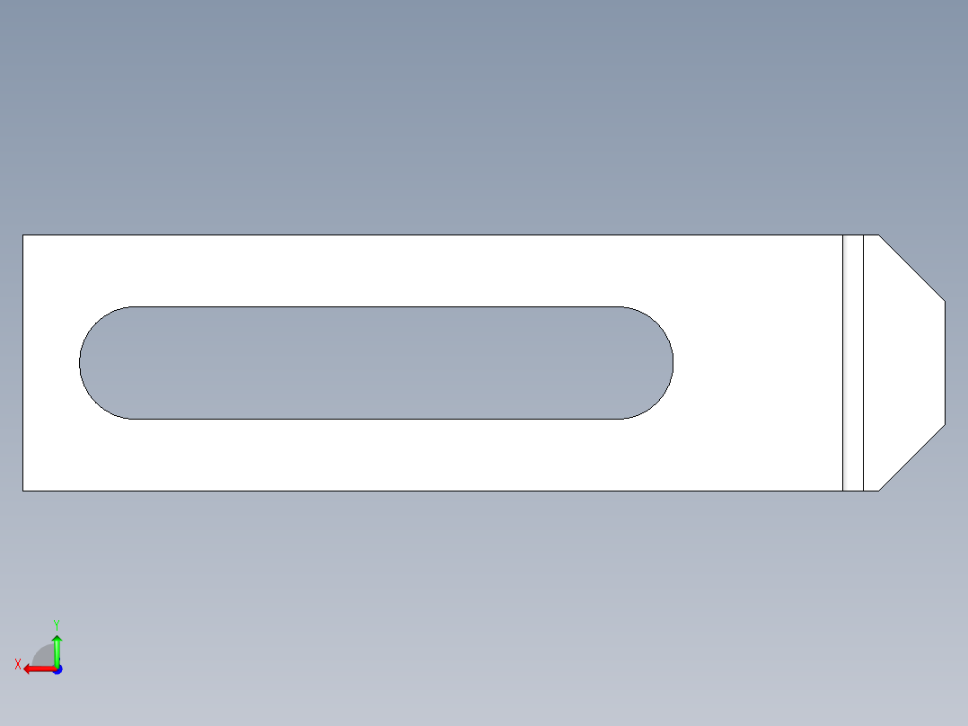 壓板2316(B)-3D多系列多零件图纸模型后视图