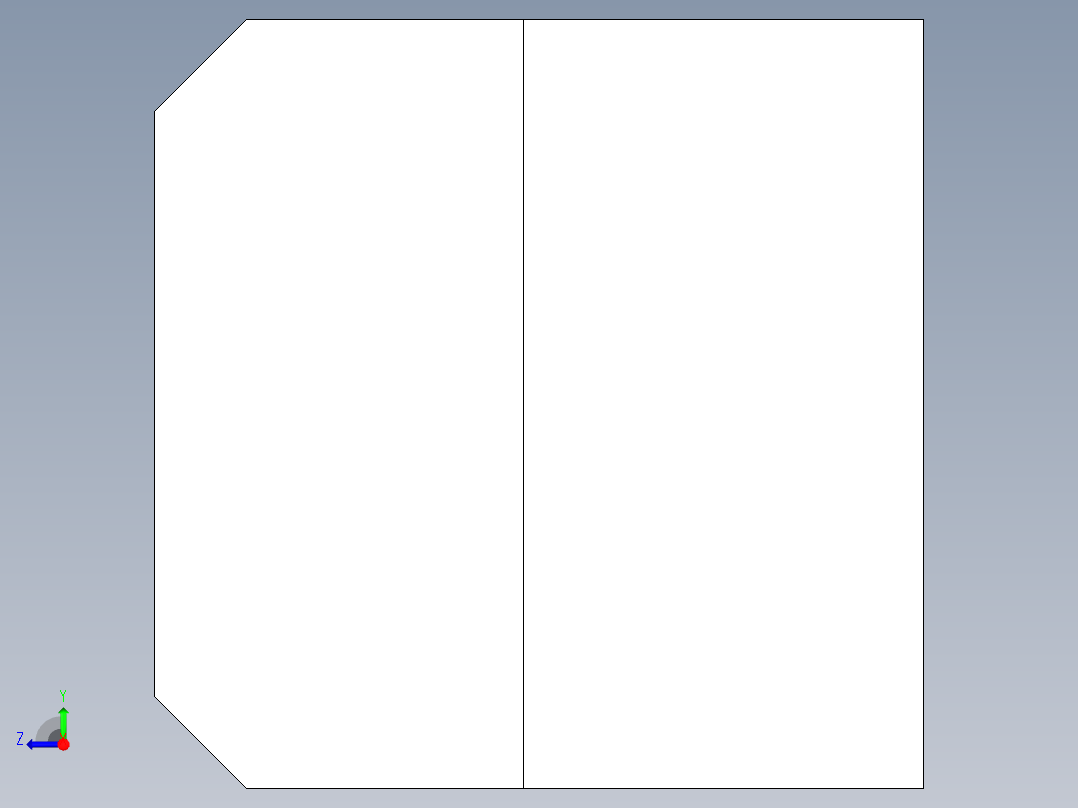 壓板2316(B)-3D多系列多零件图纸模型右视图