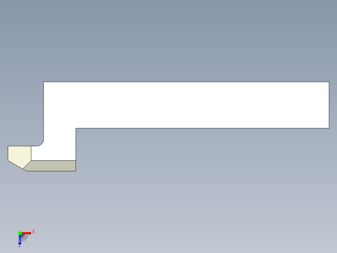壓板2316(B)-3D多系列多零件图纸模型俯视图