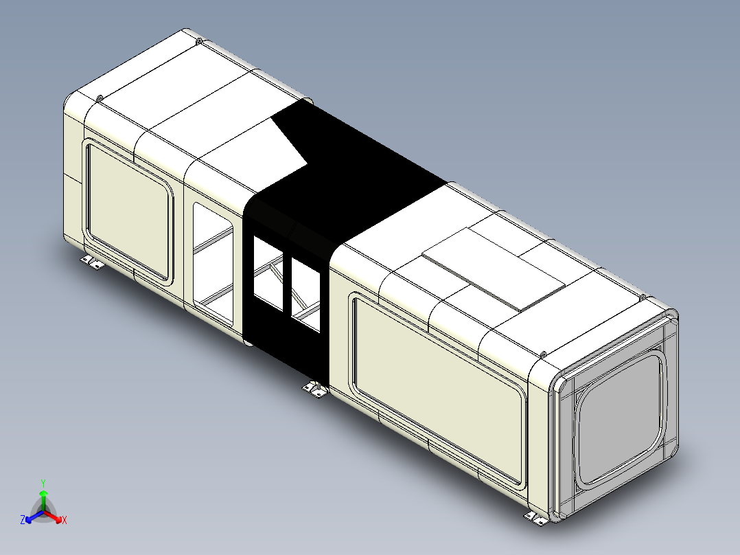 太空舱三维模型正等轴测图