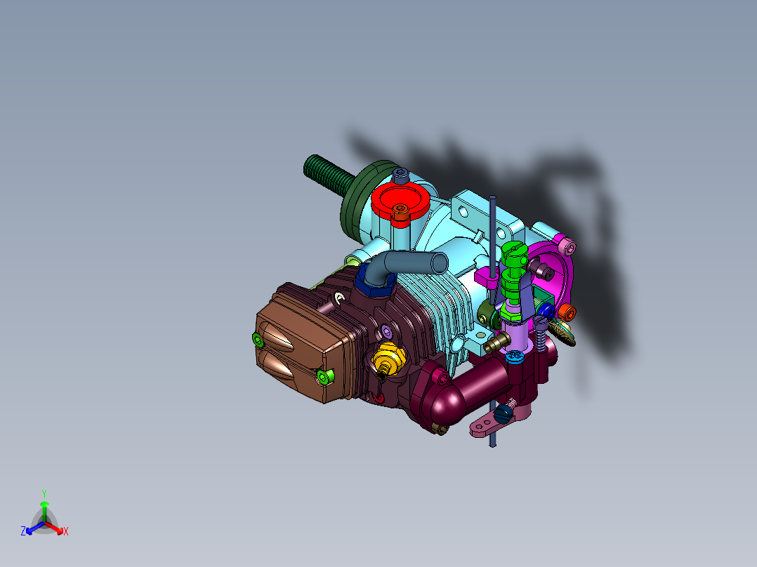 汽油单缸发动机