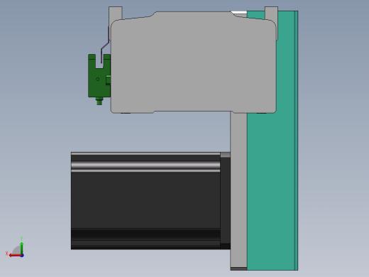 电动滑台模组STM100左下折模型后视缩略图