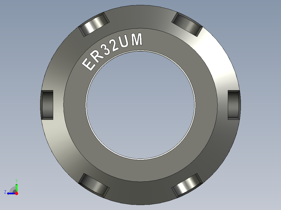 弹簧夹头 ER32右视图