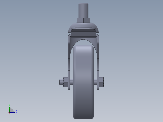75毫米脚轮左视缩略图