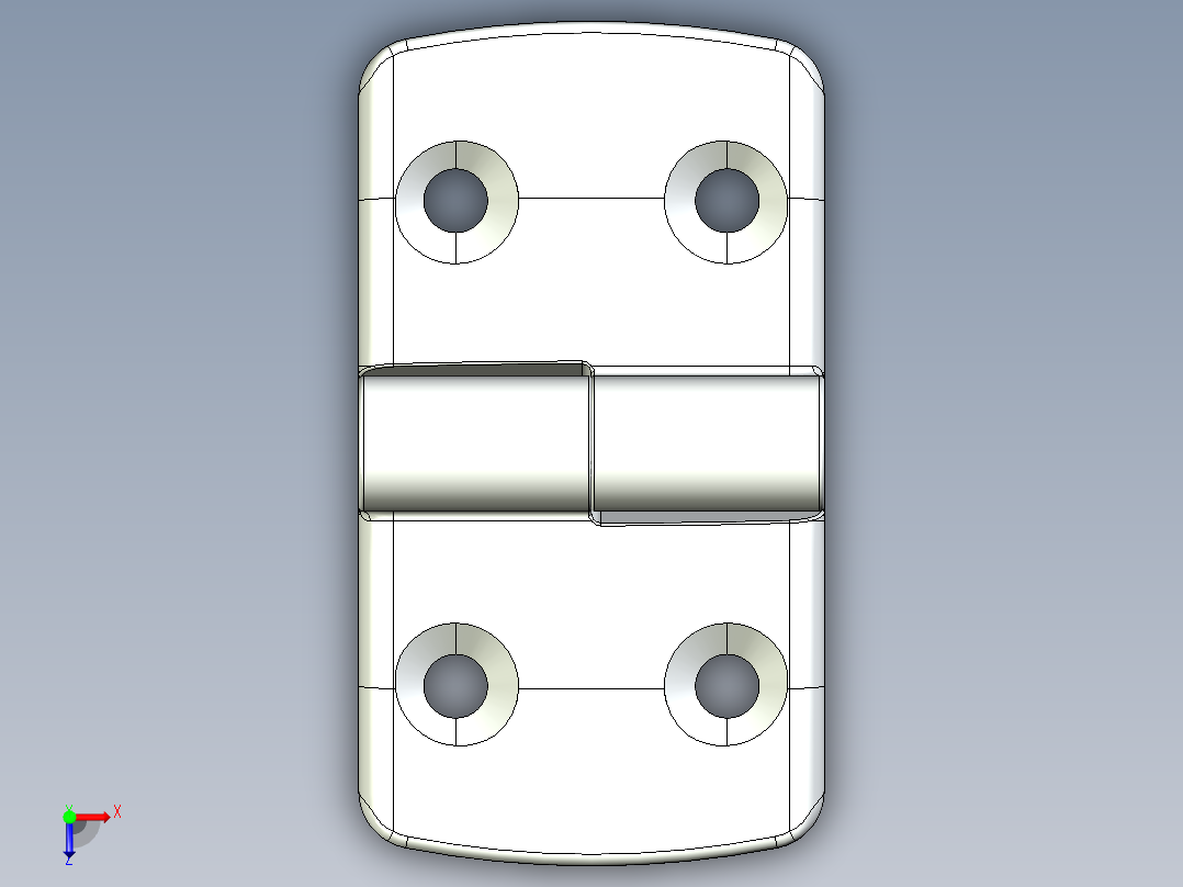型材-KJN 45-60 DETACHABLE COMBI HINGE RIGHT 095K4560R00俯视图