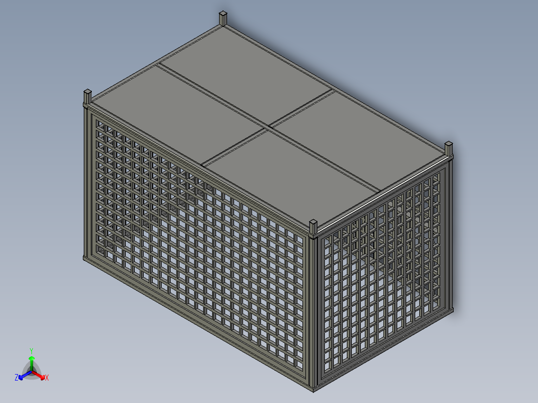 托盘 设计模型 (26)正等轴测图