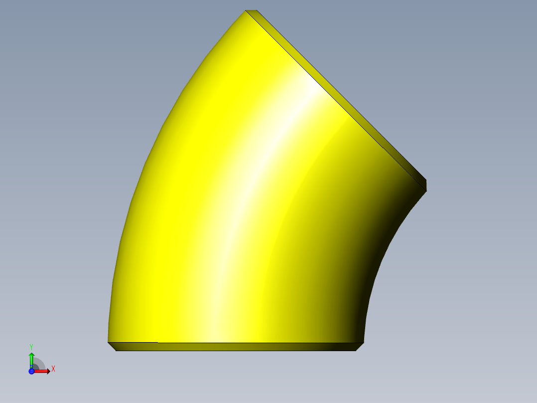 45deg lr metric elbow主视图