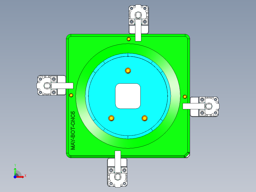 MAY-BOT-COVER-笔记本CNC工装夹具三维模型CNC5前视图