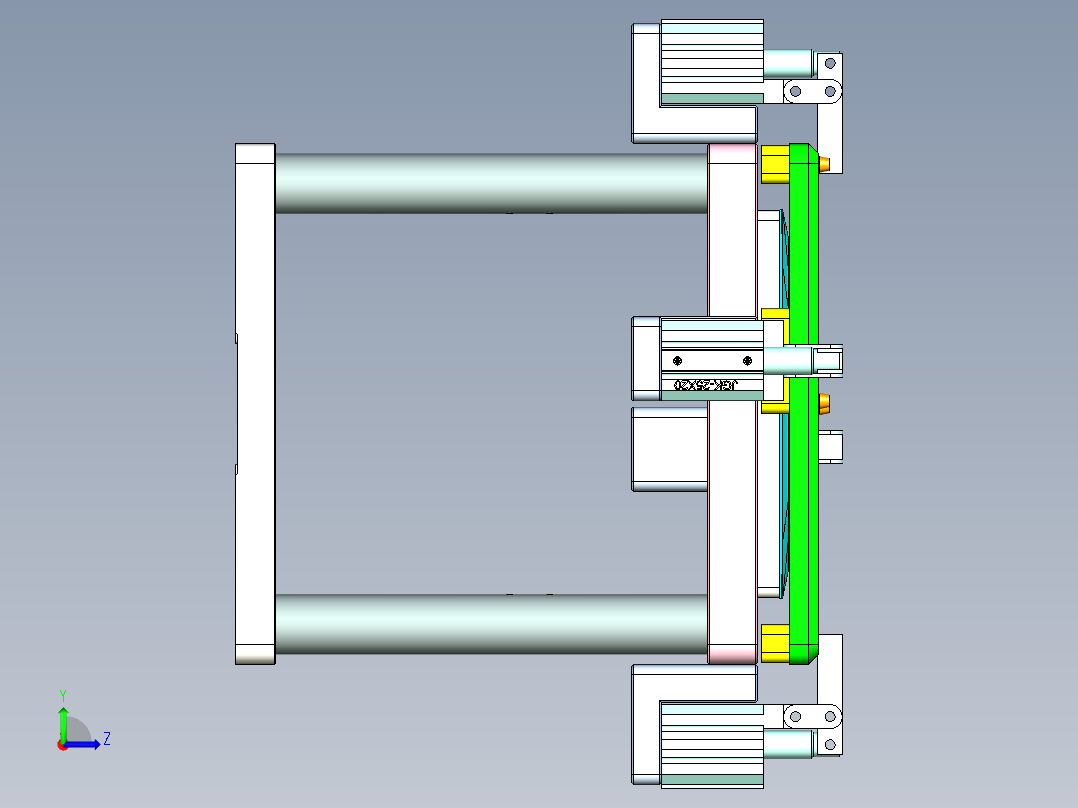 MAY-BOT-COVER-笔记本CNC工装夹具三维模型CNC5左视图