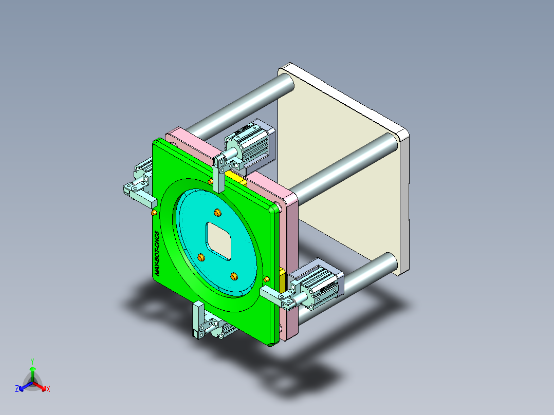 MAY-BOT-COVER-笔记本CNC工装夹具三维模型CNC5正等轴测图
