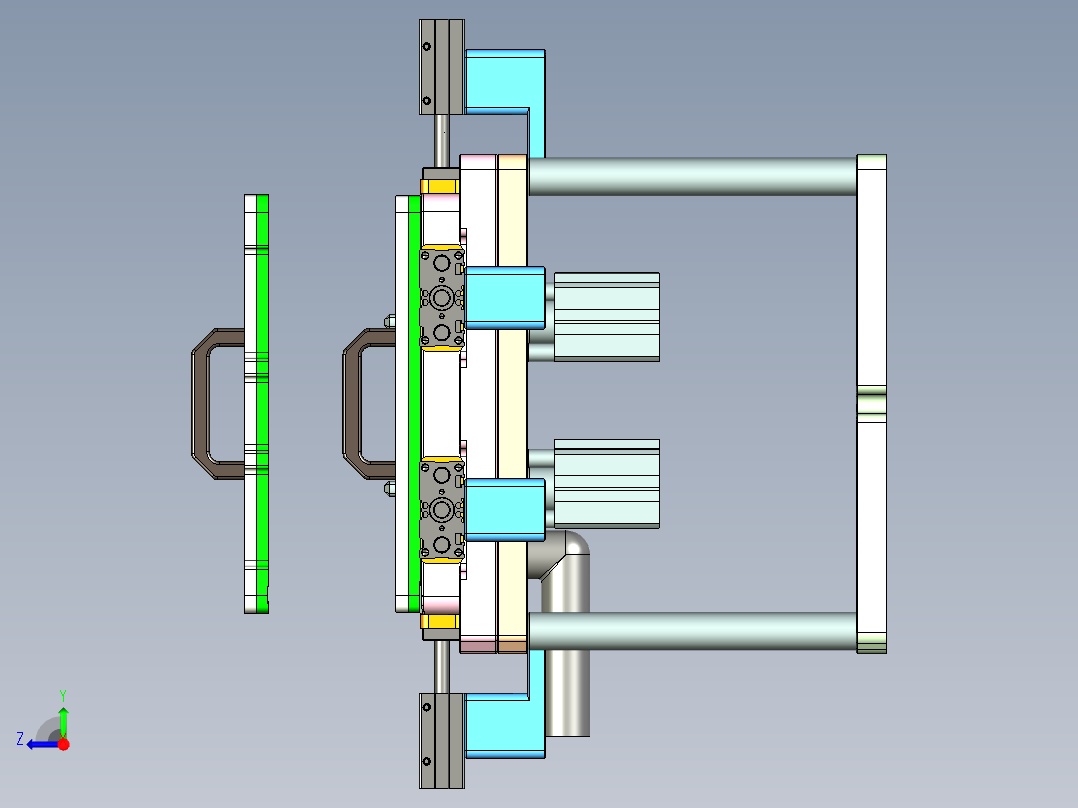 AAPB0-TRIM-CNC5笔记本CNC工装夹具三维模型-0106右视图