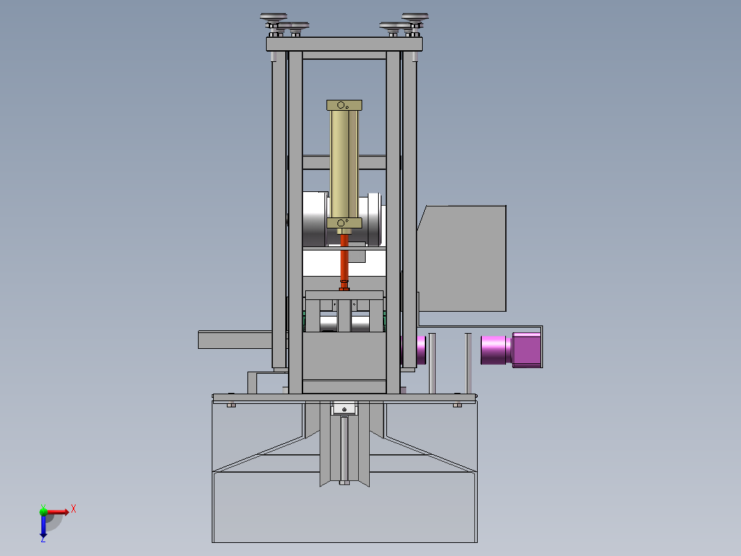 螺栓检测线俯视图