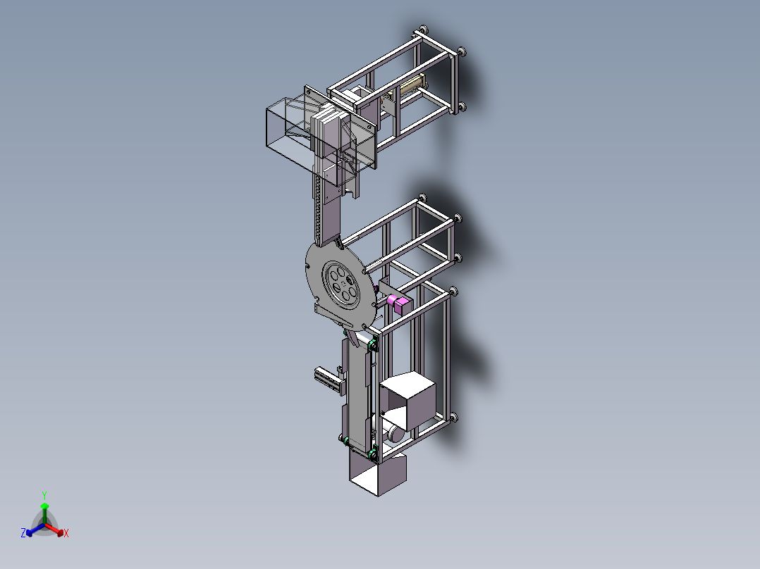 螺栓检测线正等轴测图