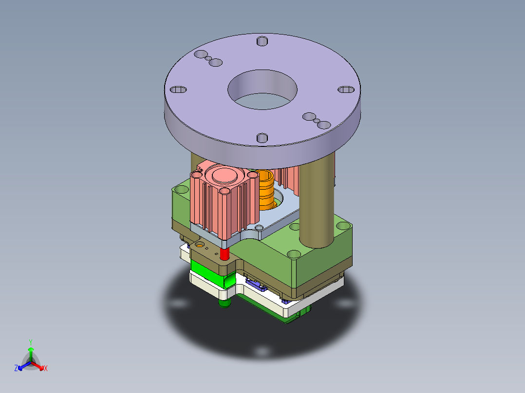 X3-笔记本CNC工装夹具三维模型CNC5-0923正等轴测图