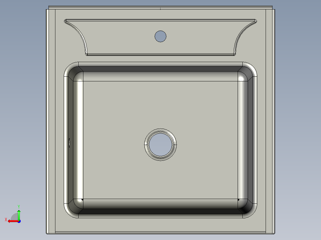 水槽、不锈钢水槽(58)后视图