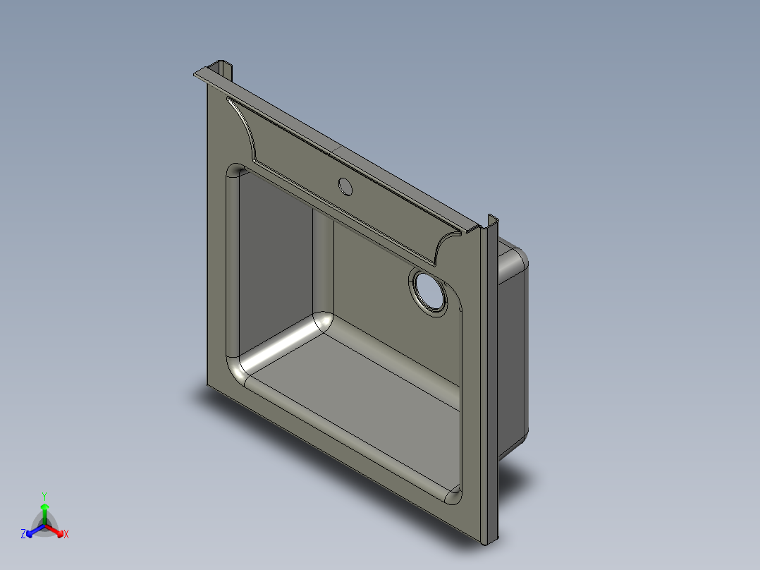 水槽、不锈钢水槽(58)正等轴测图