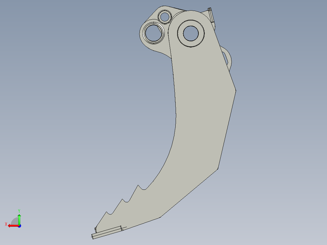 挖掘机-手焊接图后视图
