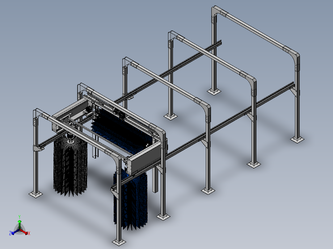 悬挂式龙门洗车机sw20可编辑