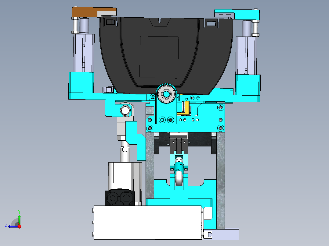 槽轮组装机（sw19可编辑+工程图）右视图