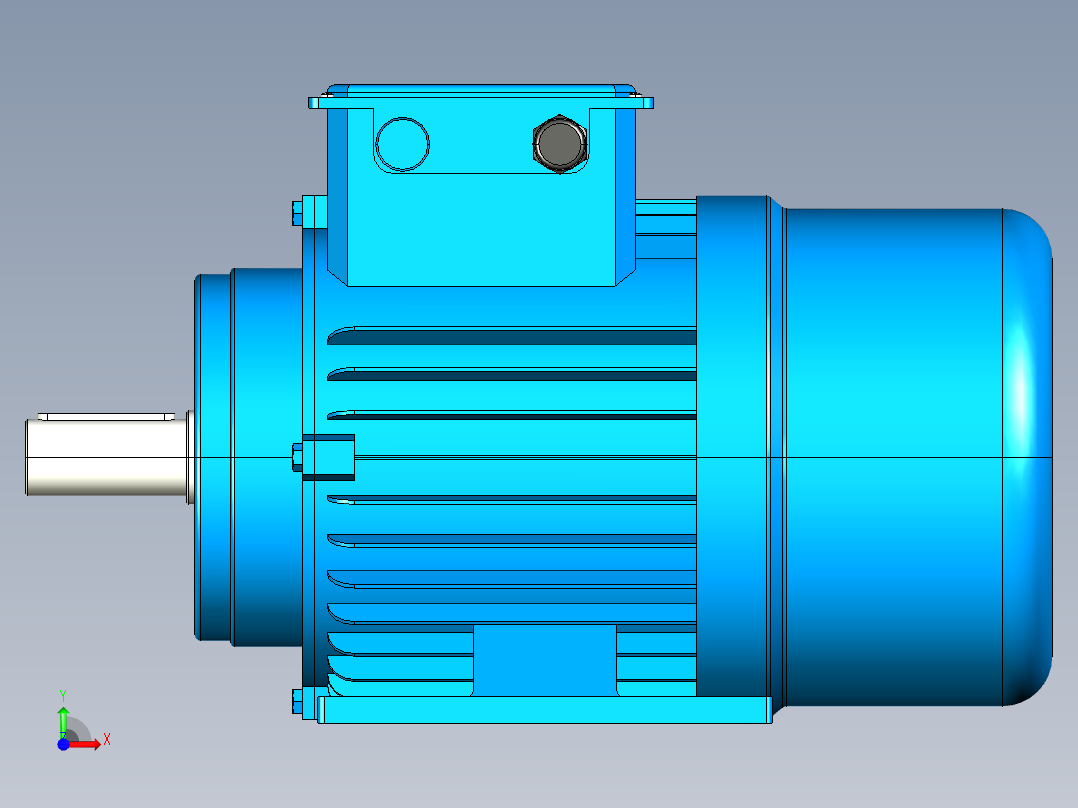 BN系列三相异步电机[BN-132M-B3].step前视图