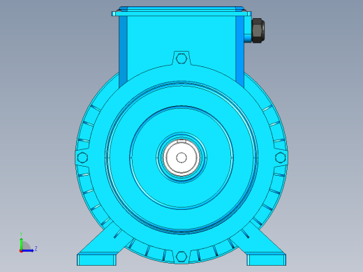 BN系列三相异步电机[BN-132M-B3].step左视缩略图