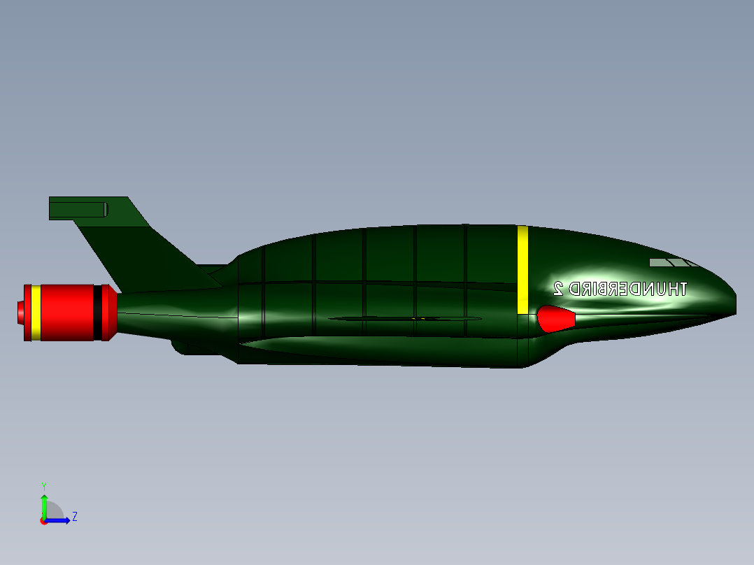 B3003275-雷鸟 2潜航器左视图