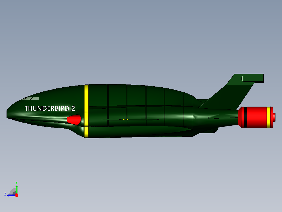 B3003275-雷鸟 2潜航器右视图