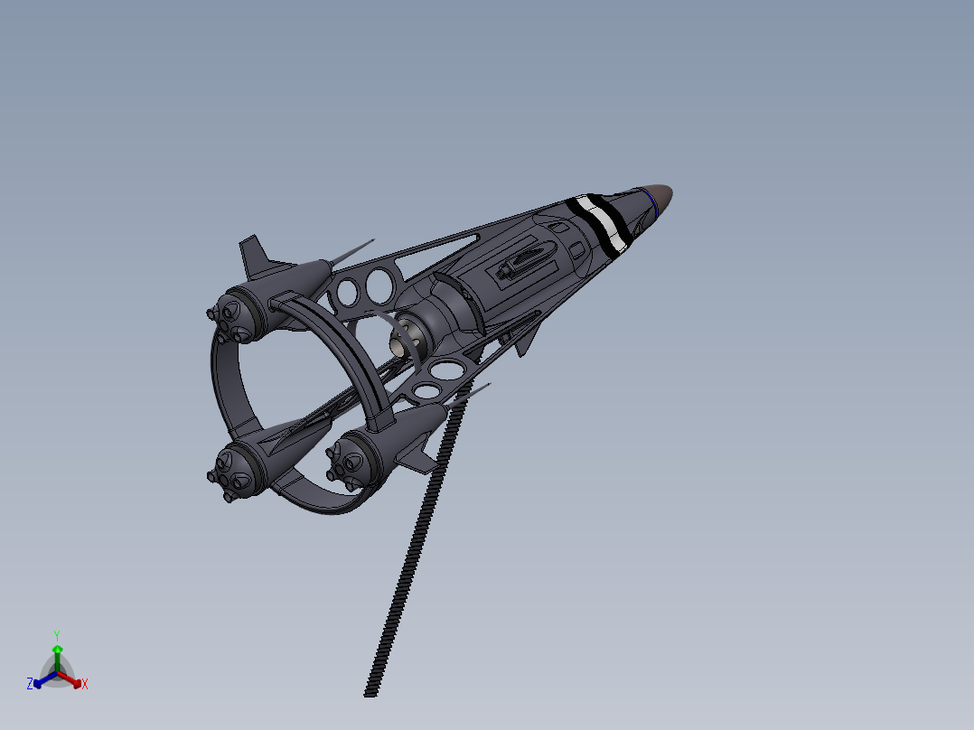 宇宙飞船(90)正等轴测图