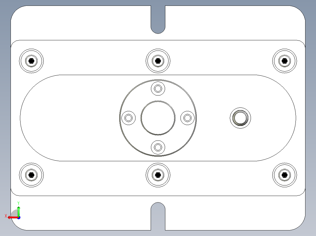 导光柱压合机构治具后视图
