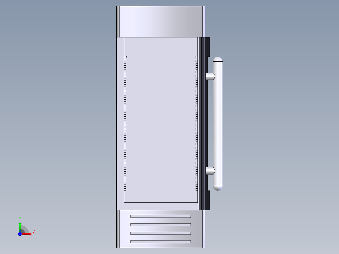 冷饮保鲜柜前视图