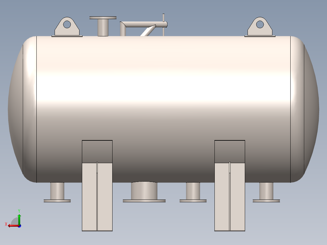 压力容积、压力容器储罐后视图