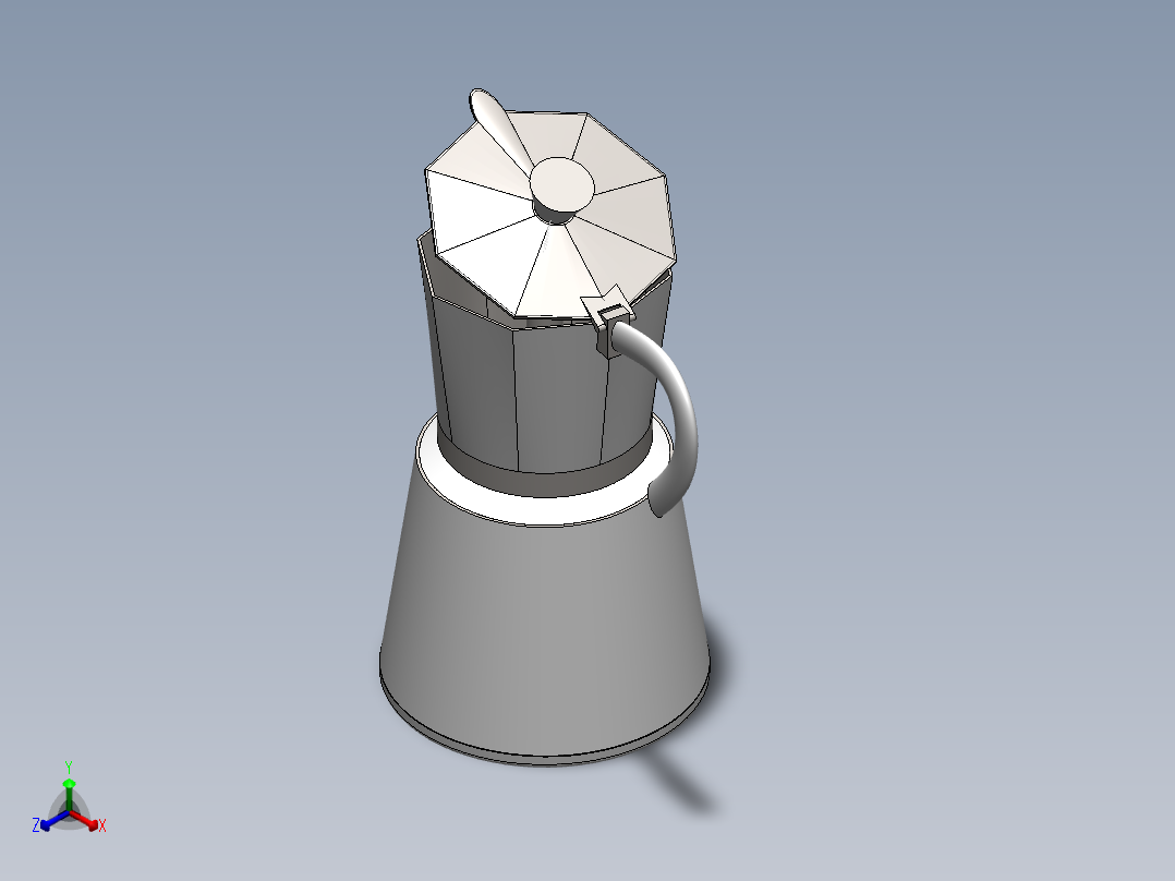 咖啡机(17)正等轴测图