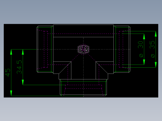 PARKER管接头EO Union tee T35L71X_front